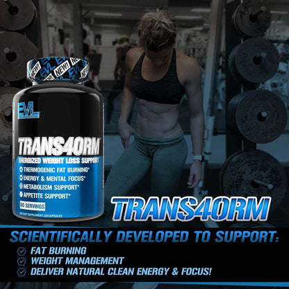 EVL Thermogenic Fat Burner Support - Fast Acting Weight Loss Energy and Appetite EvlutionUS supplements