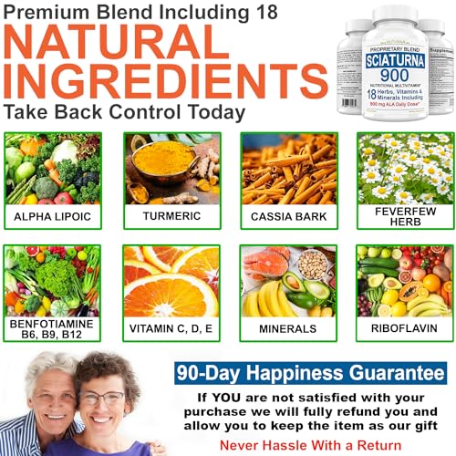 Sciatica Supplement with 900 mg Alpha Lipoic Acid - Sciatic Nerve Support NuturnaUS supplements