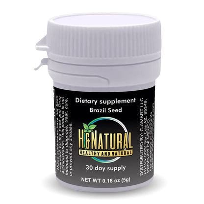 H&Natural 2 Pack! Brazil Seed Dietary Supplement 60 Pieces, Pure Natural Semilla de Brasil H&NaturalUS supplements