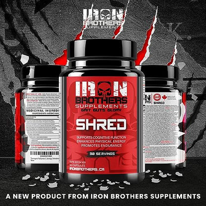 Shred for Men & Women | Strong Appetite Suppressant for Weight Loss Management Iron Brothers SupplementsUS supplements