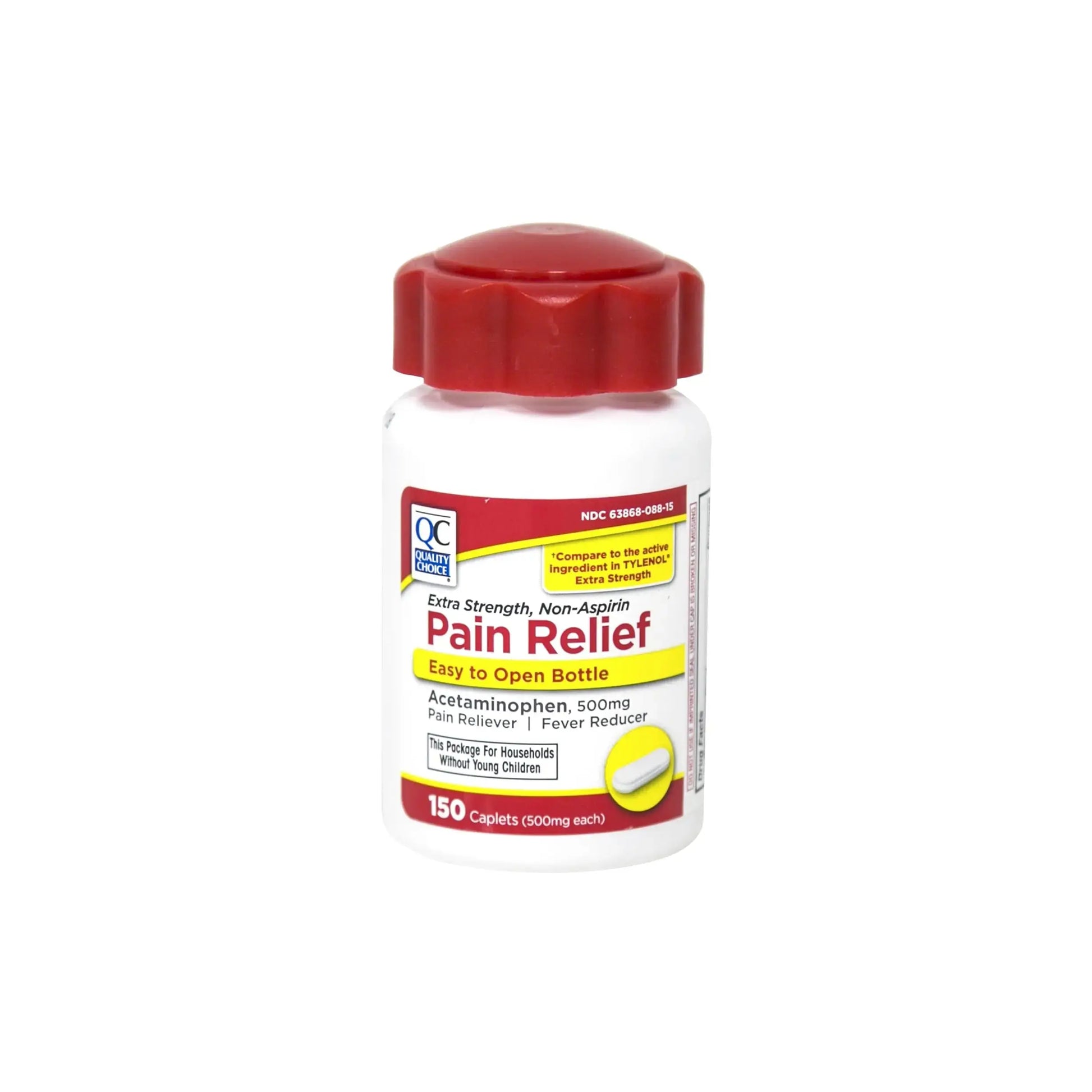 Quality Choice Easy Open Extra Strength Pain Relief, Acetaminophen 500mg Extra Strength, Pain Reliever and Fever Reducer for Headache, Backache, Toothache and Muscle Aches, 150 Count Bottle. Quality ChoiceAu supplements