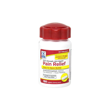Quality Choice Easy Open Extra Strength Pain Relief, Acetaminophen 500mg Extra Strength, Pain Reliever and Fever Reducer for Headache, Backache, Toothache and Muscle Aches, 150 Count Bottle. Quality ChoiceAu supplements