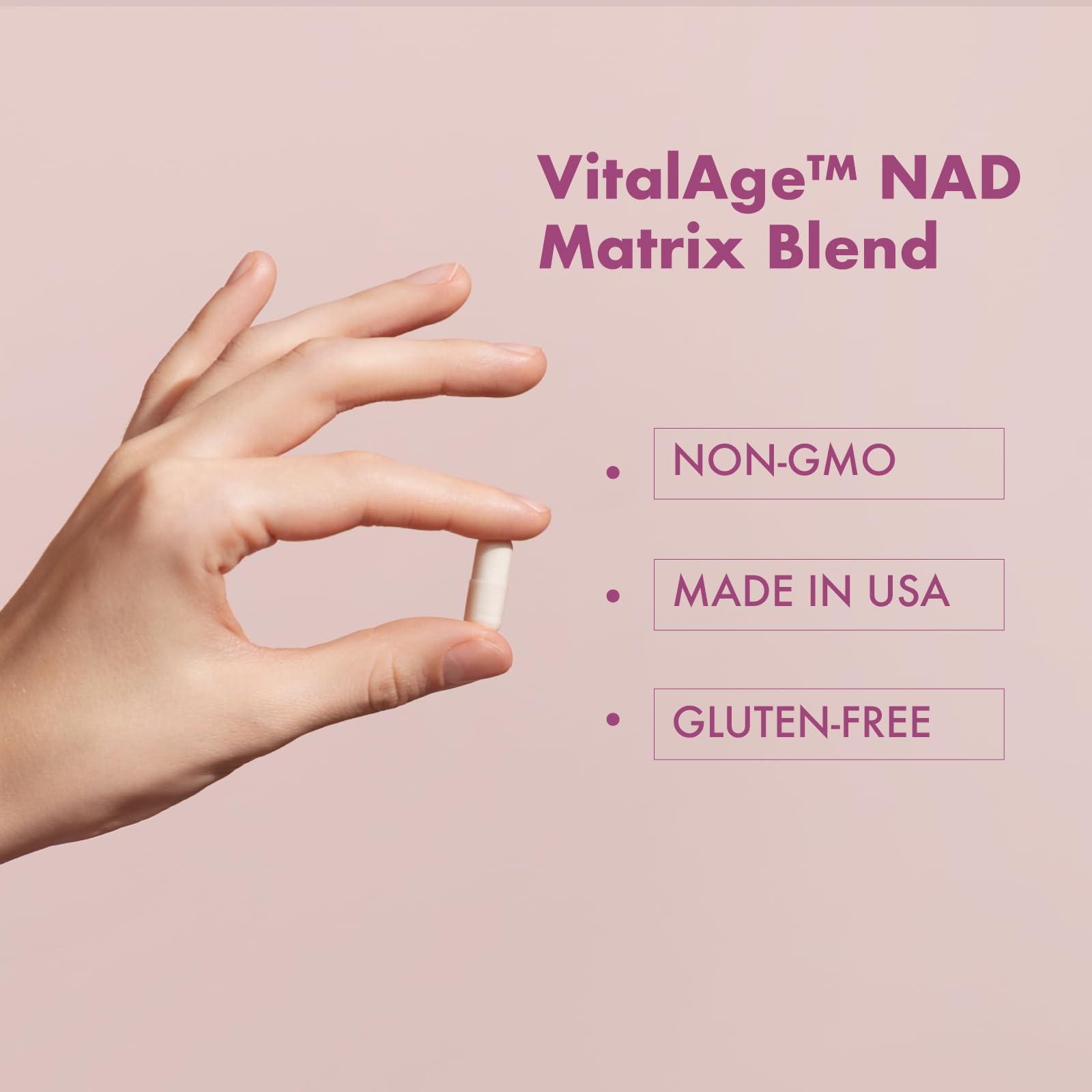 VHC NAD+ Supplement, NMN Alternative Liposomes with CoQ10, Trans-Resveratrol for Women & Men,Support Energy, Anti-Aging,Focus,90 Capsules VHCAu supplements