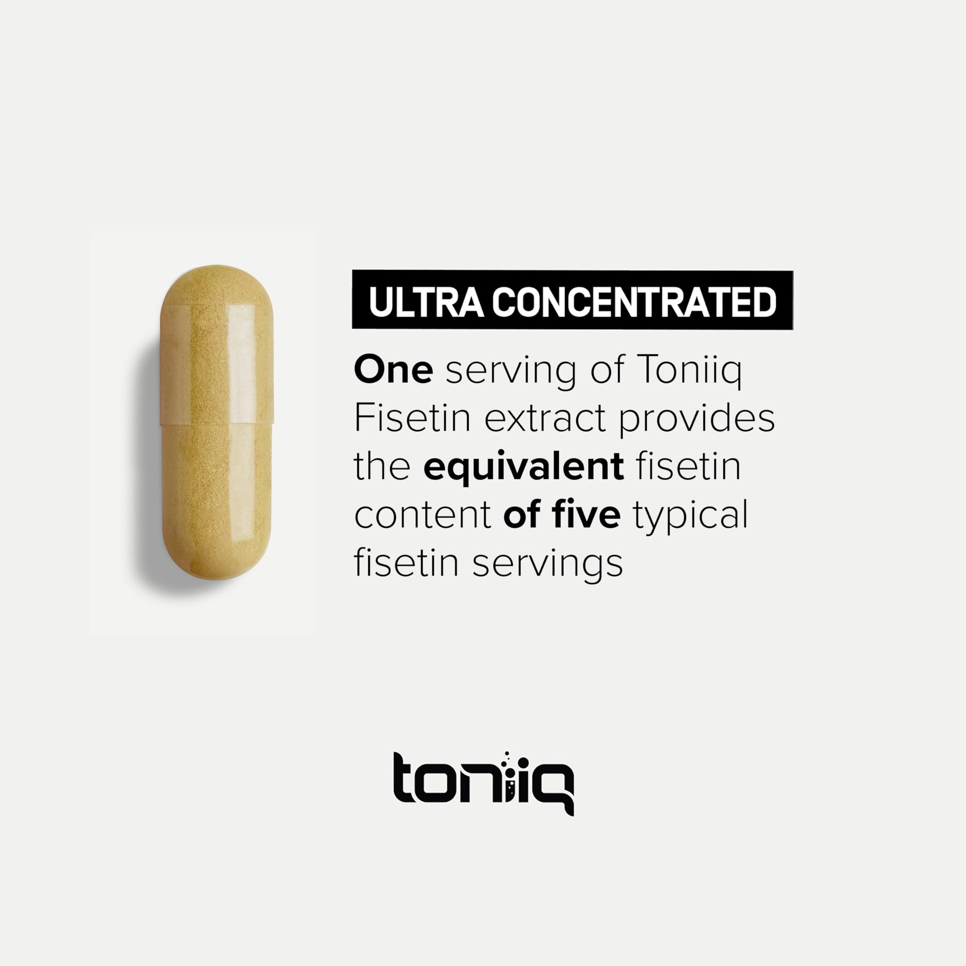 Toniiq Ultra High Purity Fisetin 500mg - 98%+ Higly Purified & Bioavailable Fisetin Supplement with MCT Oil for Absorption - Third-Party Tested Senolytic Supplements for Aging Support - 60 Capsules ToniiqAu supplements