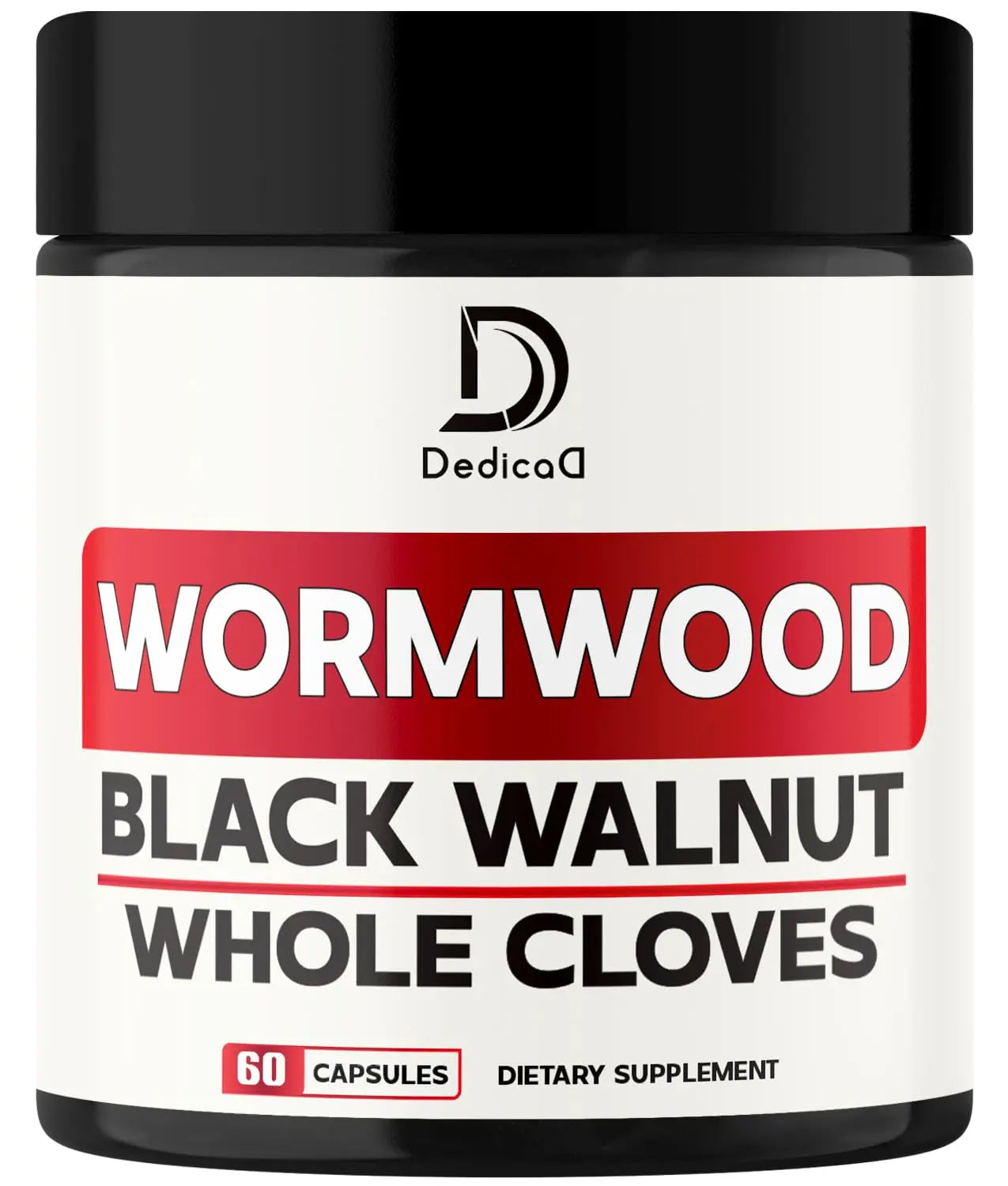 DEDICAD 12in1 Wormwood Capsules Black Walnut Cloves, Ginger, Turmeric Curcumin & Black Pepper - Immune System - 60 Capsules DEDICADAu supplements
