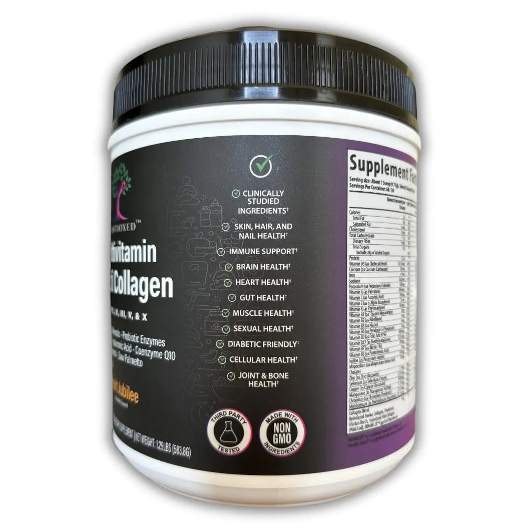 Antioxed Multi Collagen Multivitamin for Women+Men, Keto, Skin, Joint, Cognitive, Heart, Sensual, & Immune Health, Hydrolyzed Peptides, Antioxidants, Probiotics AntioxedAu supplements