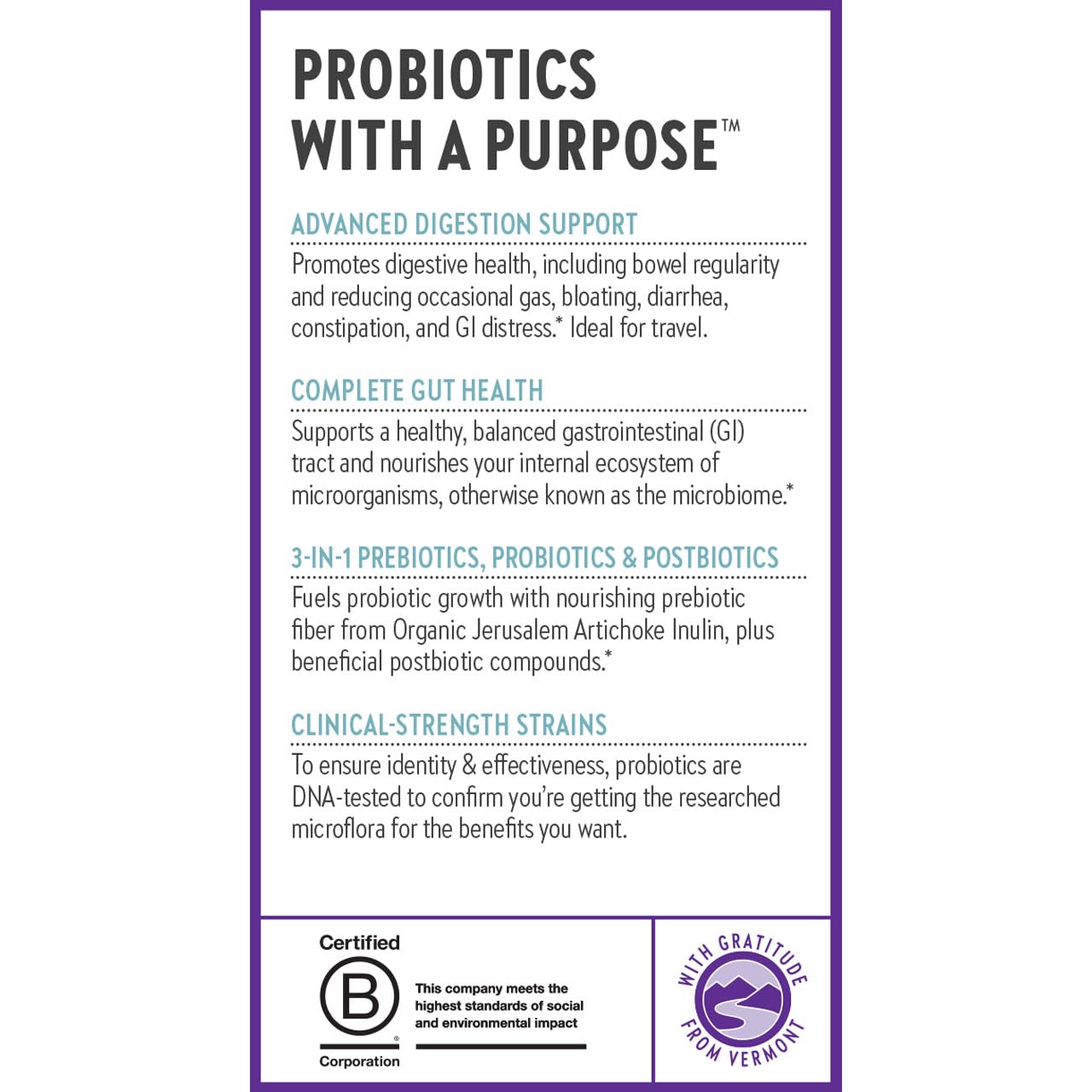 New Chapter All-Flora Probiotic for Advanced Digestion & Complete Gut Health with Prebiotics + Postbiotics, Clinical-Strength Strains, 100% Vegetarian, Non-GMO, Shelf Stable - 60 ct (2 Month Supply) New ChapterAu supplements