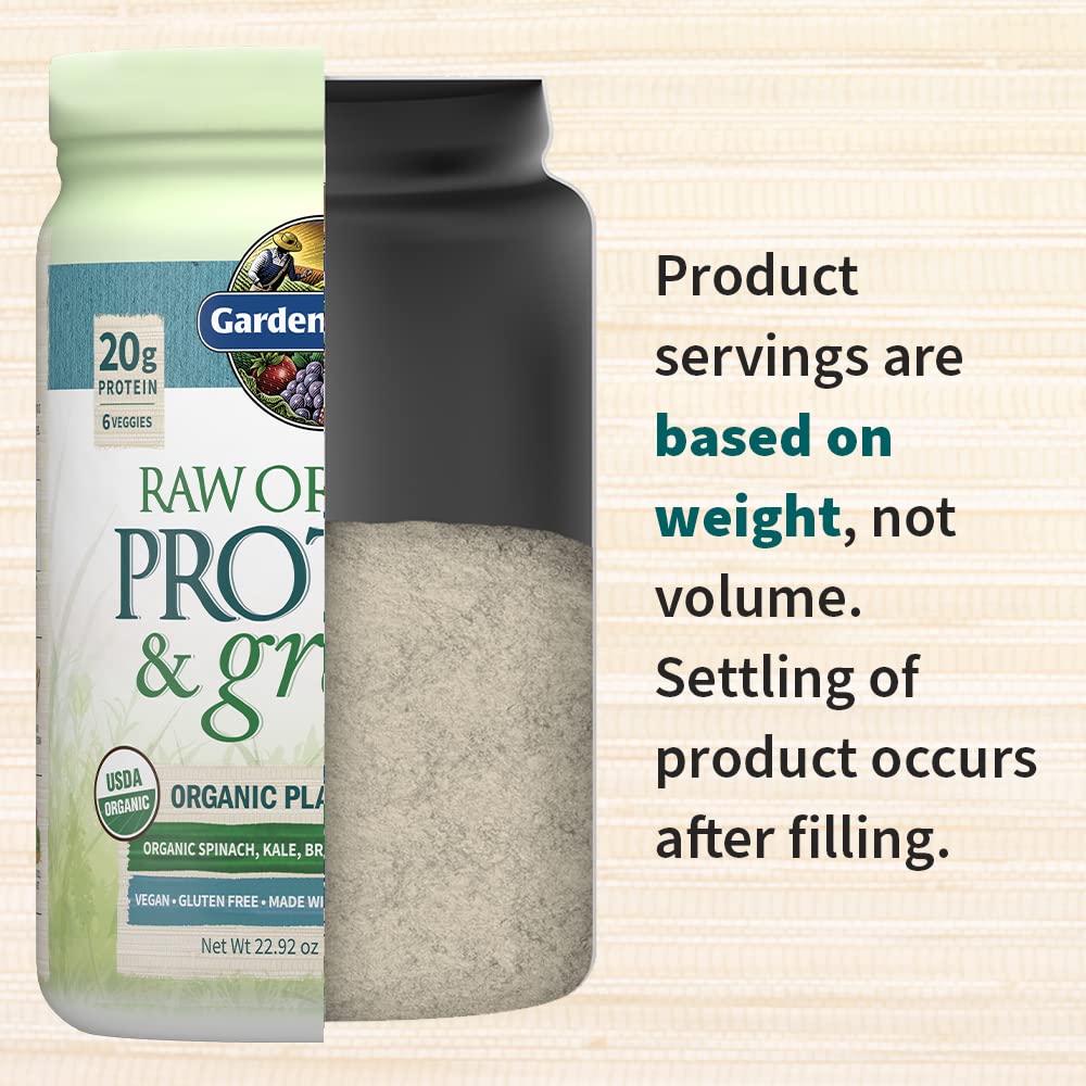 Garden of Life Raw Organic Protein & Greens Lightly Sweet, Vegan Protein Powder Garden of LifeUS supplements