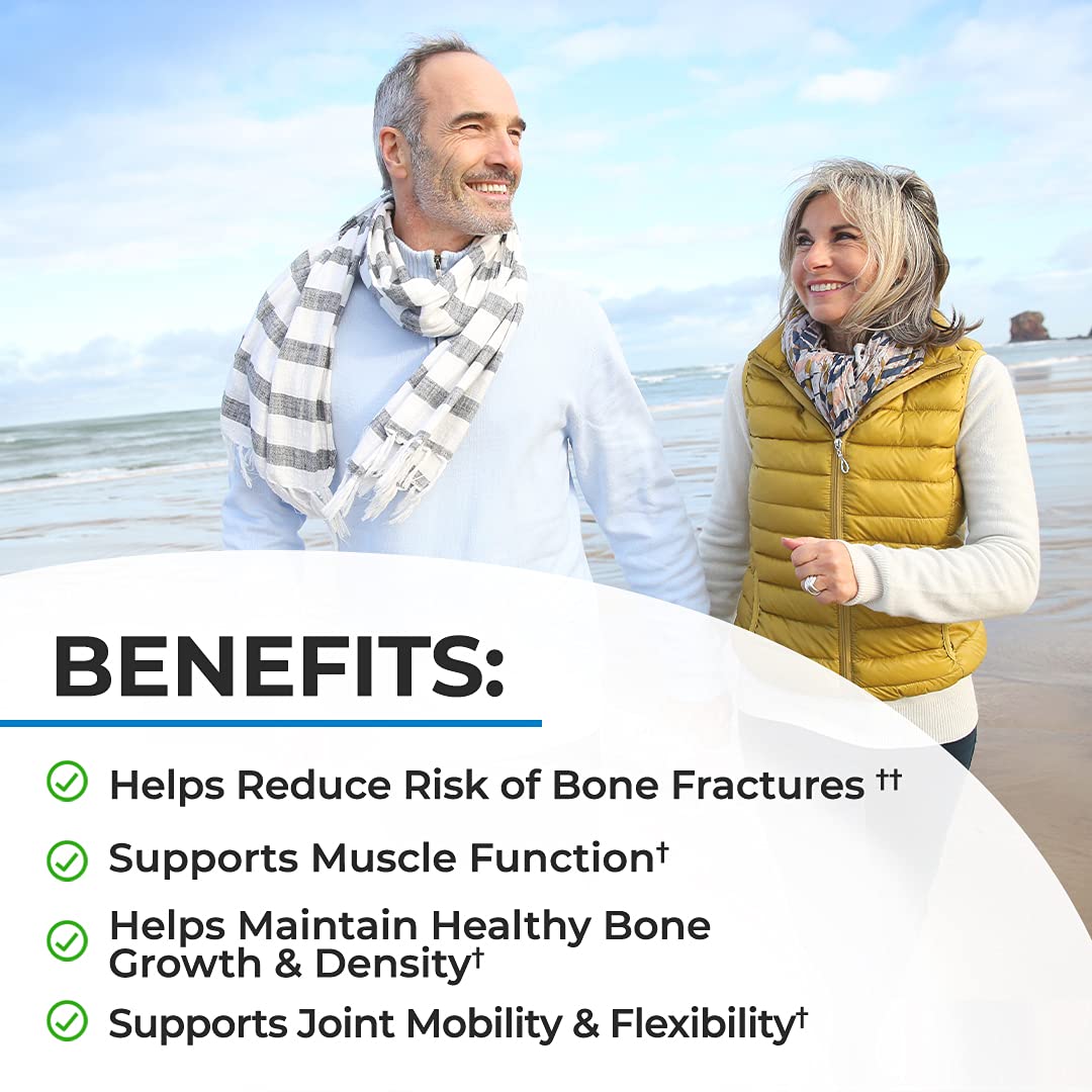 Bone Strength Supplement with Calcium + D3, K2 & Magnesium - Highly Absorbable BioSchwartzAu supplements