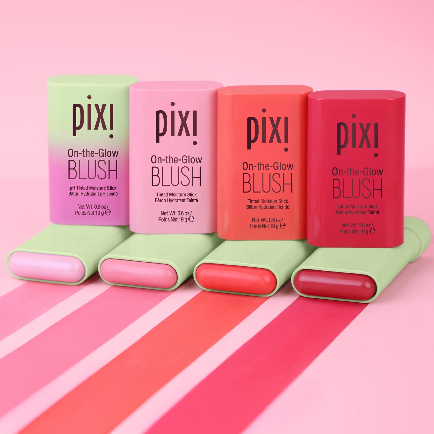 Pixi On-the-Glow Blush Stick in CheekTone, pH Reactive Hydrating Tinted Moisture Stick for Cheeks and Lips with Ginseng, Aloe Vera and Fruit Extracts, Twist-Up Design, Paraben-Free, 19g / 0.6 oz PixiAu supplements