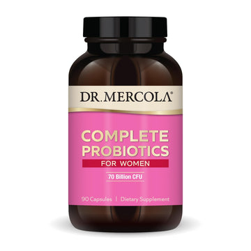 Dr. Mercola Complete Probiotics for Women - Supports Gut, Vaginal & Immune Health - Contains Lactobacillus Strains - Non-GMO, Gluten-Free & Soy-Free - 90 Capsules (90 Servings) Dr. MercolaAu supplements