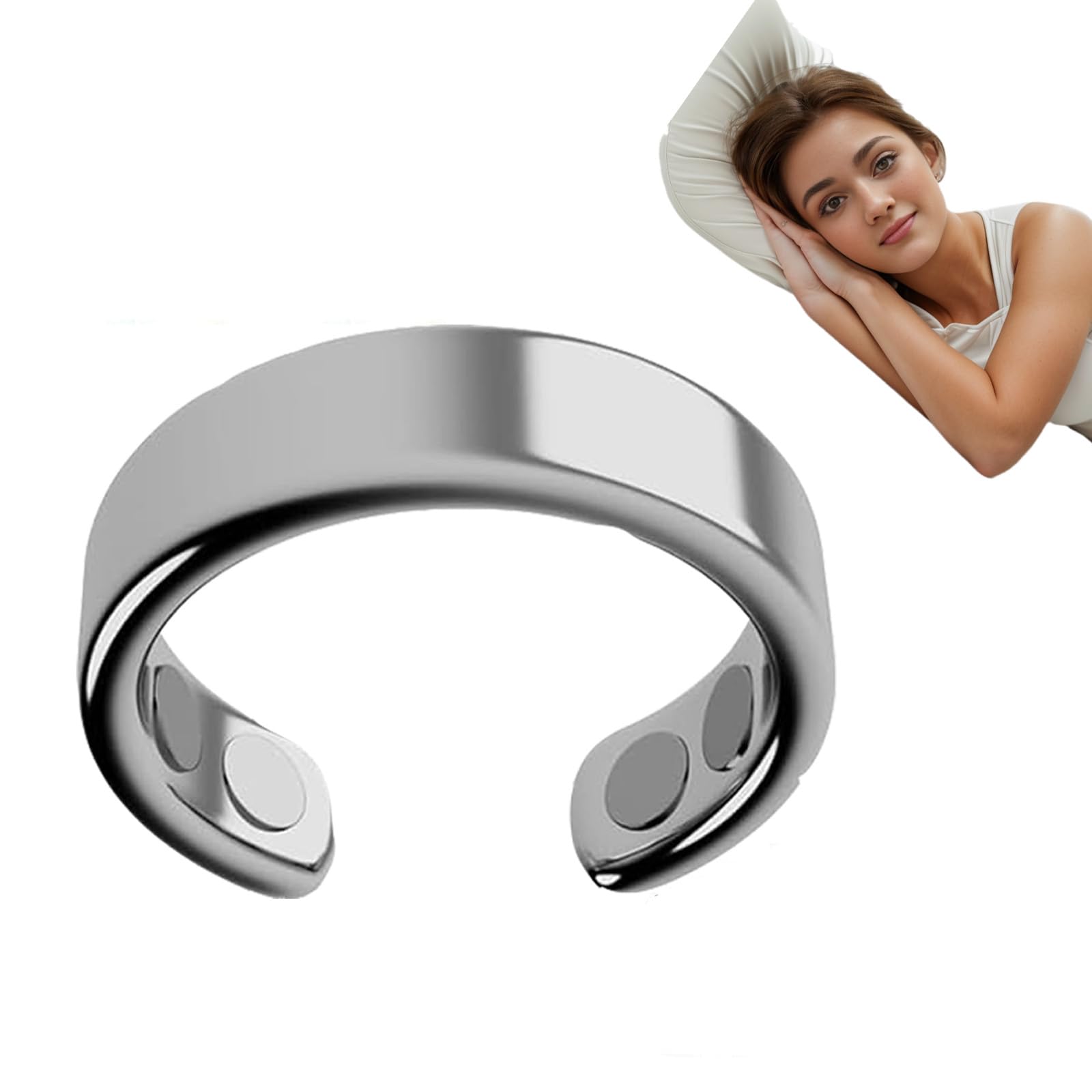 Calmi Ring, Calmi Magnetic Ring, Mens Calmi Ring, Calmi Ring for Women Magnetic (Silver) GenericAu supplements