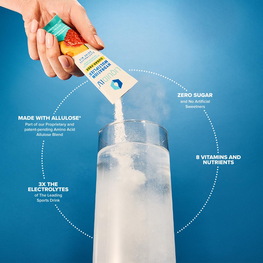 Liquid I.V. Sugar-Free Hydration Multiplier - Raspberry Melon – Hydration Powder Packets Liquid I.V.Au supplements