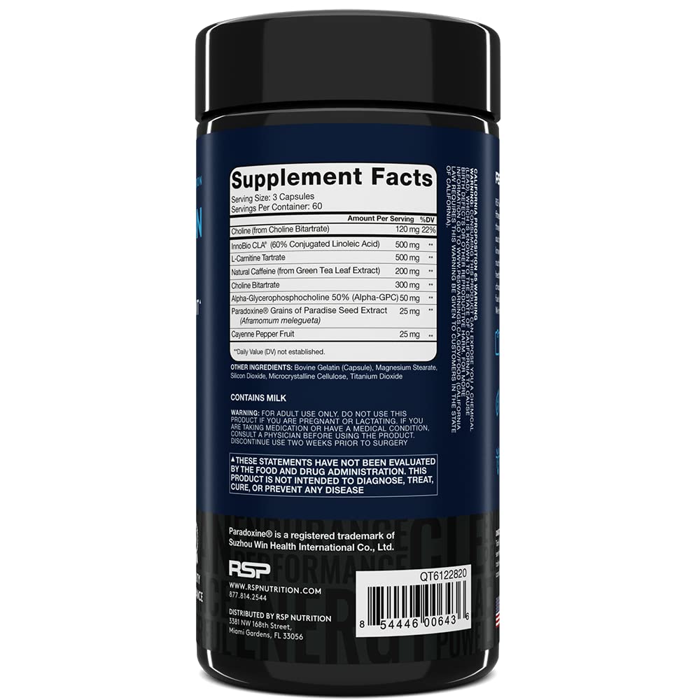 RSP Nutrition QuadraLean Thermogenic Fat Burner for Men & Women, Weight Loss Supplement RSP NUTRITIONUS supplements