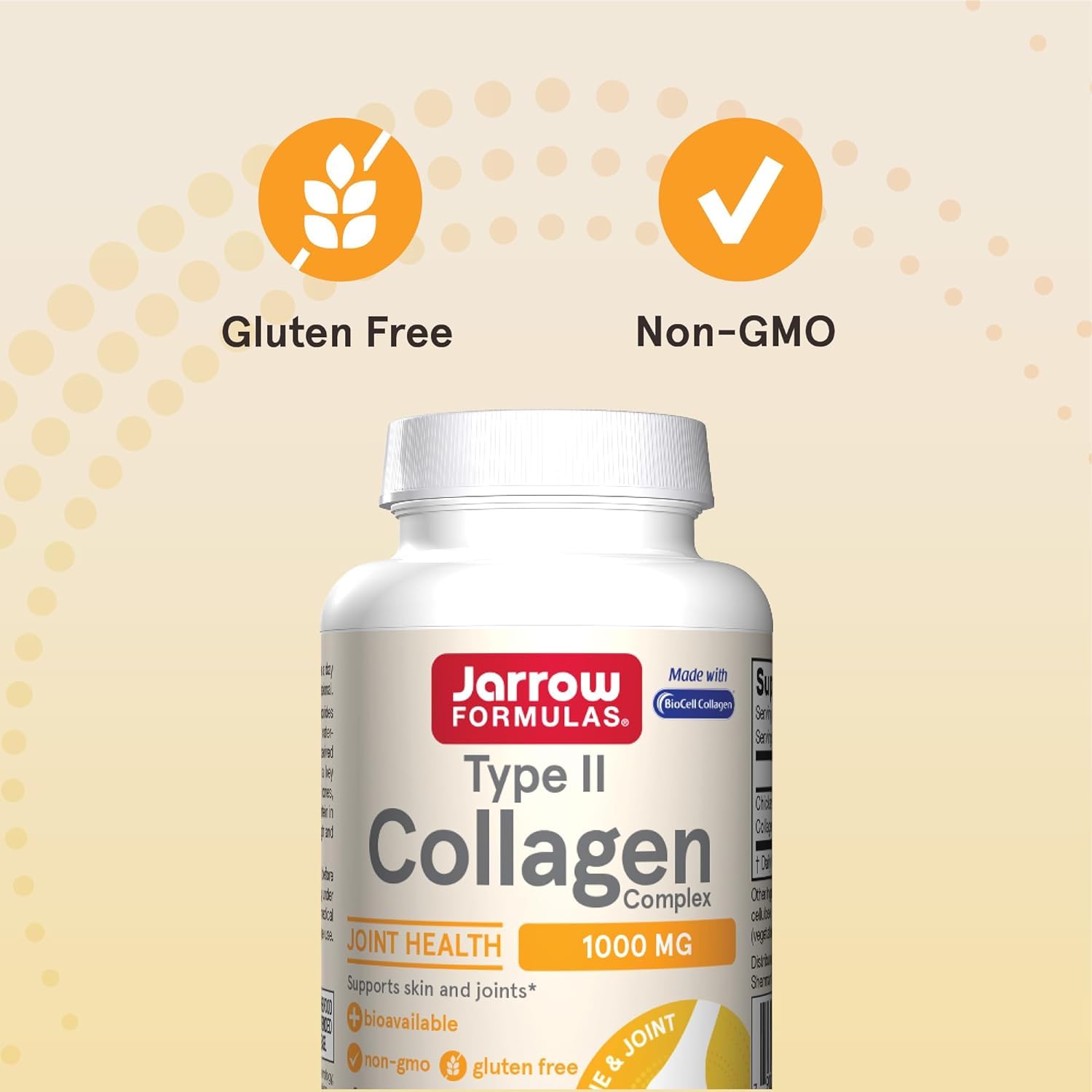 Jarrow's Type II Collagen Complex (Type 2 Collagen), 60 Capsules, Lab-Tested TudorAu supplements