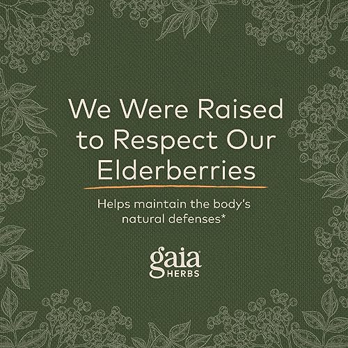 Gaia Herbs Black Elderberry (Sambucus Nigra) Extra Strength Gummies Gaia HerbsUS supplements