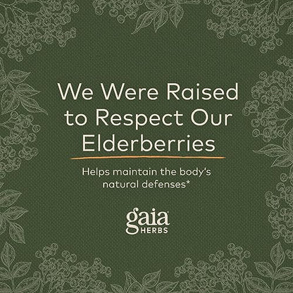 Gaia Herbs Black Elderberry (Sambucus Nigra) Extra Strength Gummies Gaia HerbsUS supplements