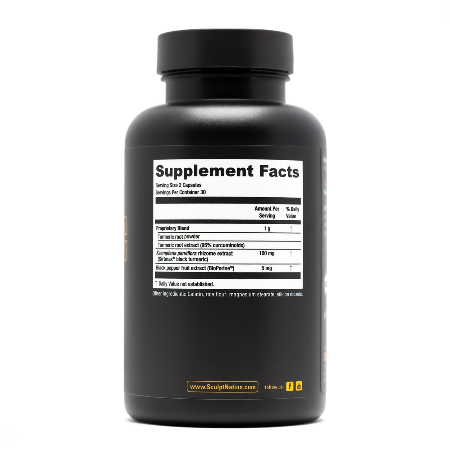 Sculpt Nation by V Shred Powerful Turmeric Supplement - Turmeric Curcumin Sculpt NationUS supplements