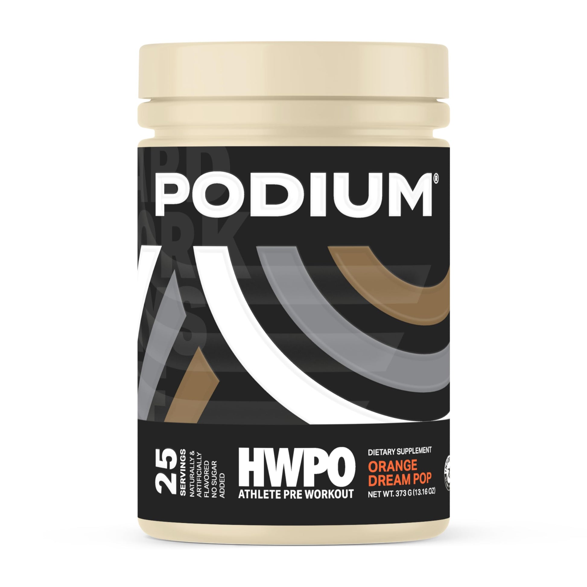 Podium Nutrition, Athlete Pre Workout Powder, Orange Dream Pop, 25 Servings, Beta Alanine Podium NutritionUS supplements