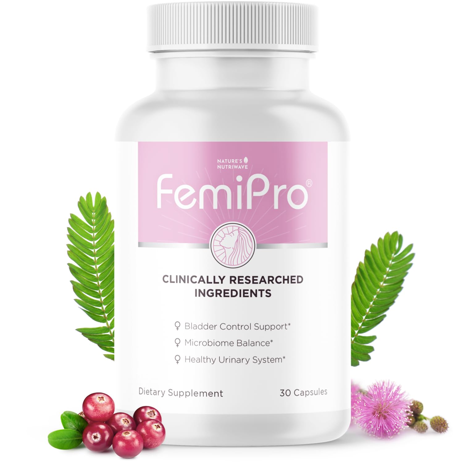 Femipro Bladder Control Supplements for Women & Men, Natural Herb & Probiotic Blend, Supports Urinary Tract Health & Microbiome Balance | Made in USA Non-GMO, 30 Capsules, 1 Month Supply Nature’s NutriWaveAu supplements