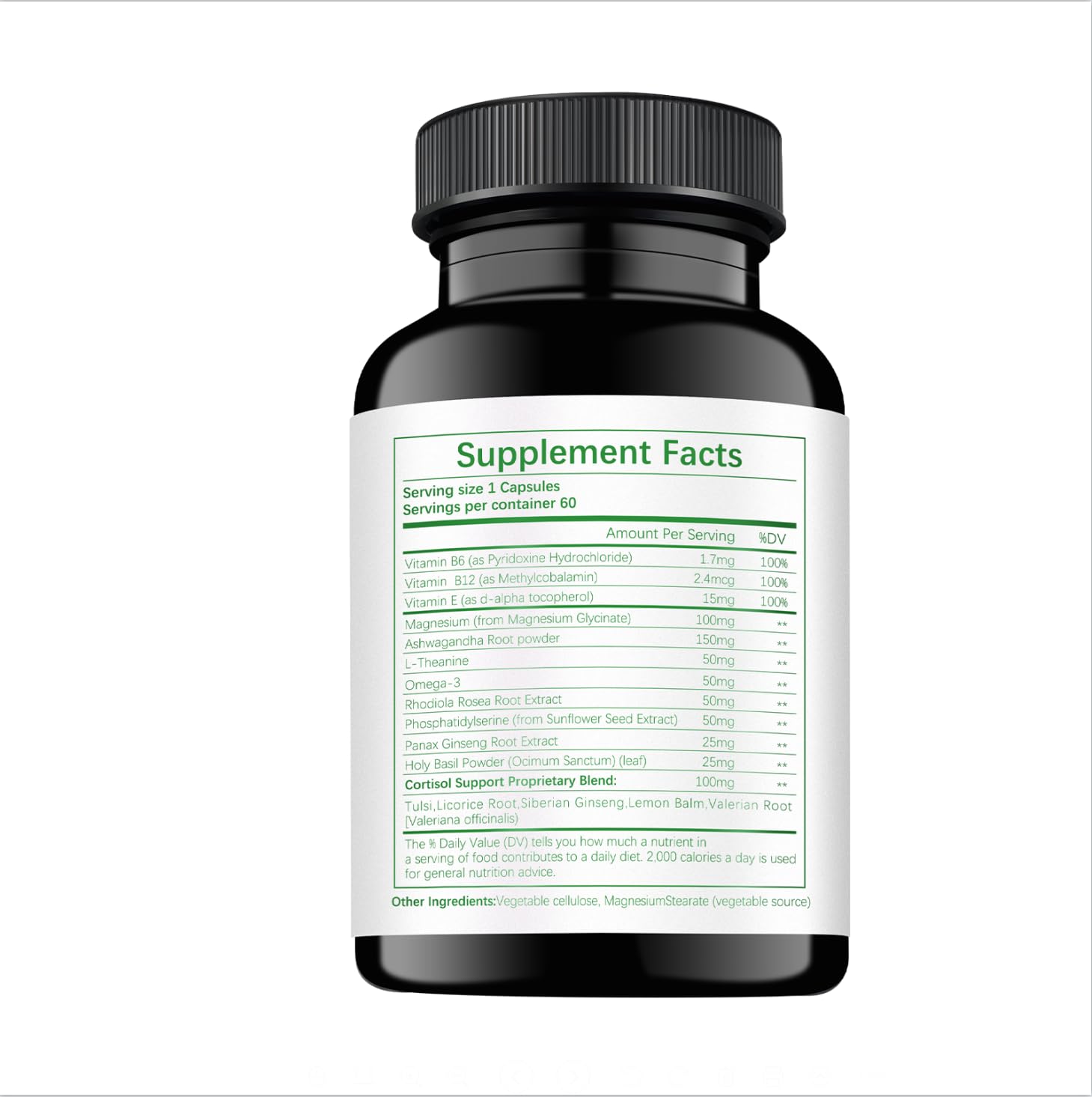 HABIZIYA Cortisol Support Supplement with Magnesium Glycinate, L-Theanine, Ashwagandha, Phosphatidylserine,Rhodiola Rosea 15-in-1 Hormone Balance for Women Men Mood, Focus, Sleep Support 60 Capsules HABIZIYAAu supplements