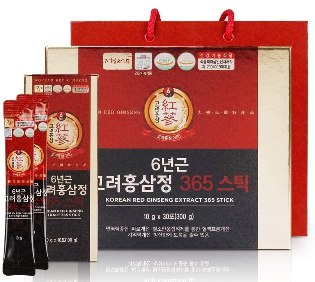 6 Years Red Ginseng 365 Stick Korea ginsengUS supplements