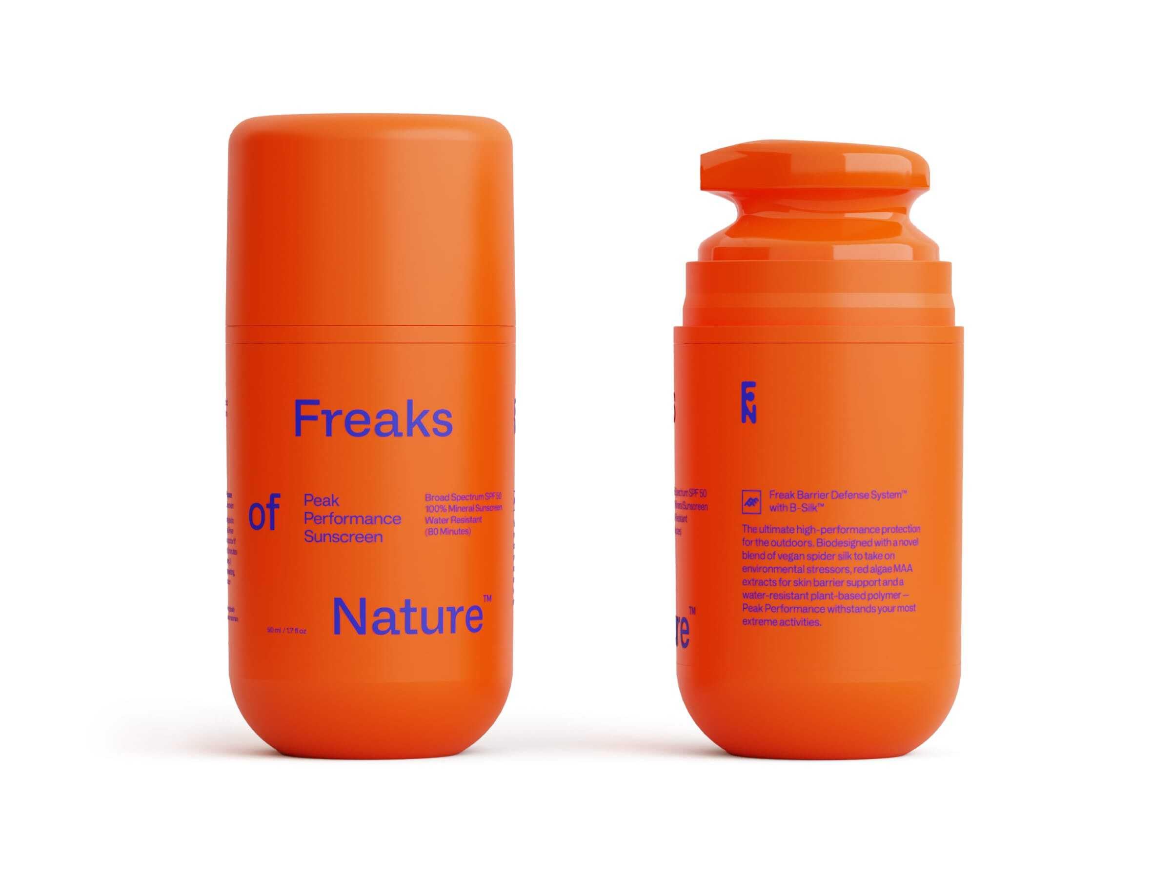 Freaks of Nature Peak Performance SPF 50 | 100% Mineral Sunscreen | Lightweight, Fast-Absorbing, 80-Min Water-Resistant | Plant-Based, Eco-Friendly, Reef-Safe, Cruelty-Free | All Skin Types| 1.7 oz Freaks of NatureAu supplements