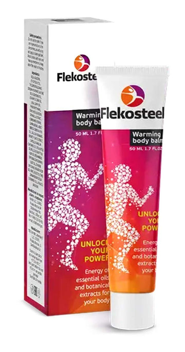 FLEKOSTEEL Body Warming Balm Relief from HIGH Muscle and Joint Load DISCOMFORT. Original Guaranteed from Russia with Hologram. (5 X 50 ML) Aus HealthcareAu supplements