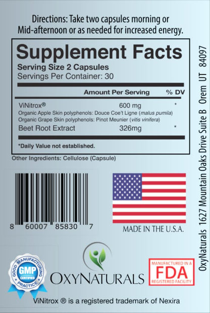 OxyBoost - Nitric Oxide Supplement (1 Bottle - 30 Servings) OxyNaturalsUS supplements