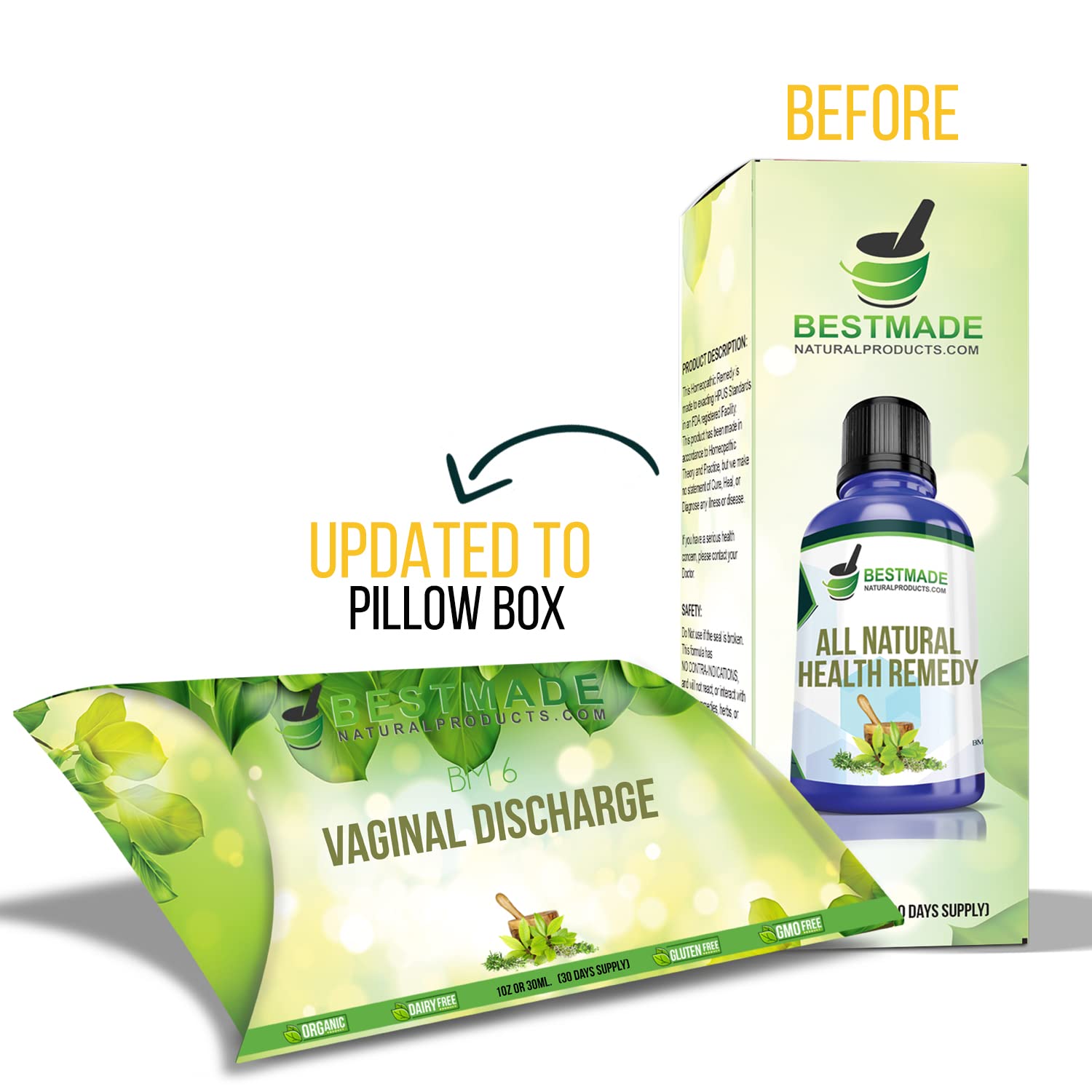Vaginal Discharge BM6 - Natural Remedy for Leucorrhea, Unusual Vaginal Discharge & Odor, Helps Relieve Bestmade Naturalproducts.comAu supplements