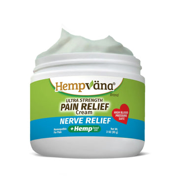 Hempvana Ultra-Strength Nerve Relief Cream w/100% Pure Hemp Seed Oil, AS SEEN ON TV, Relieves Nerve Pain, Shooting Pain, Joint Pain, Tingling, Muscle Cramps, Crawling Sensations, 3 oz Jar HempvanaAu supplements