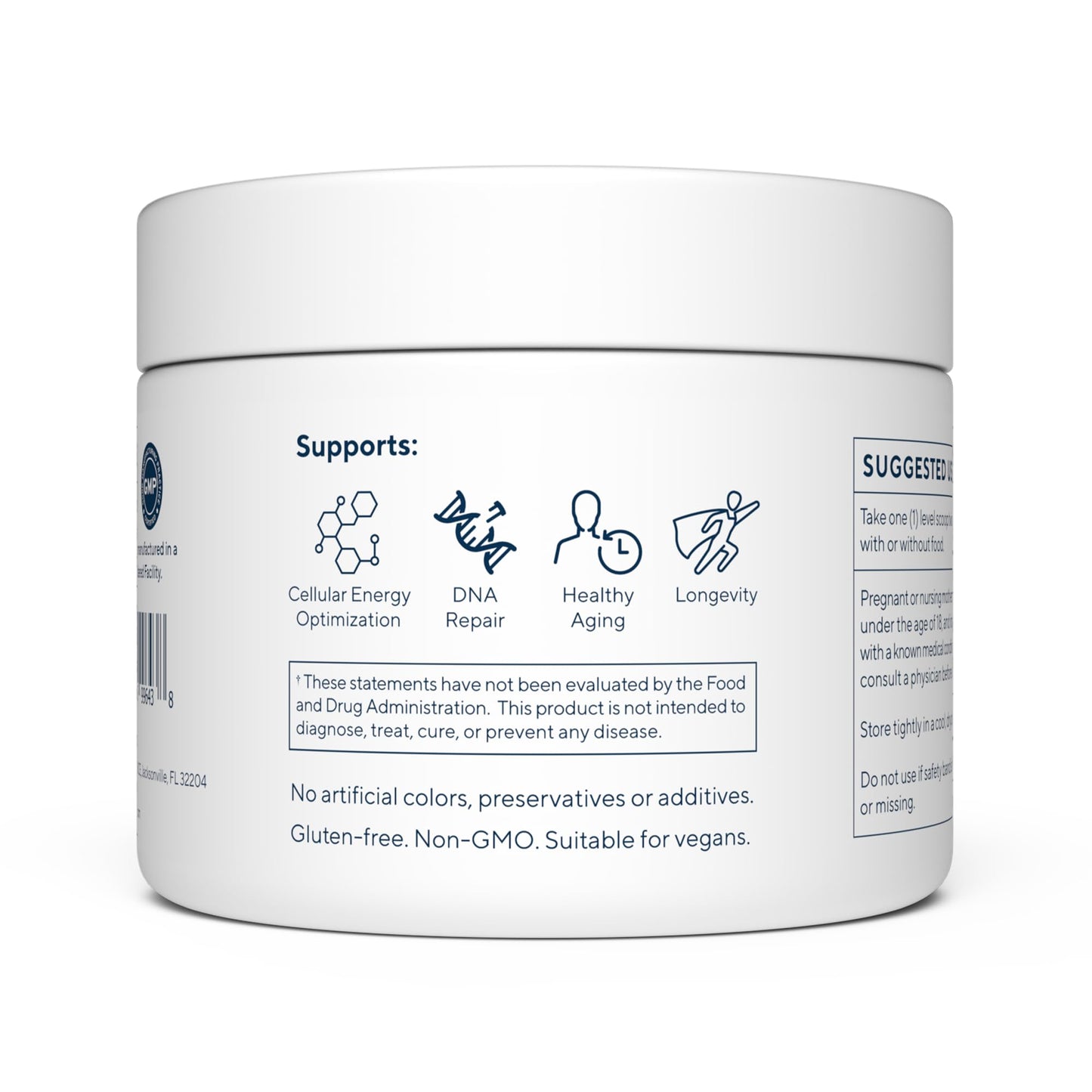 Renue By Science NMN Powder | 100g Fast Dissolve Powder Supplement | 500mg Nicotinamide Mononucleotide per Serving Renue By ScienceUS supplements