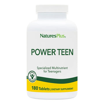 NaturesPlus Source of Life Power Teen - 180 Vegetarian Tablets - Teen Multivitamin with Minerals & Whole Foods for Mental Focus NaturesPlusAu supplements