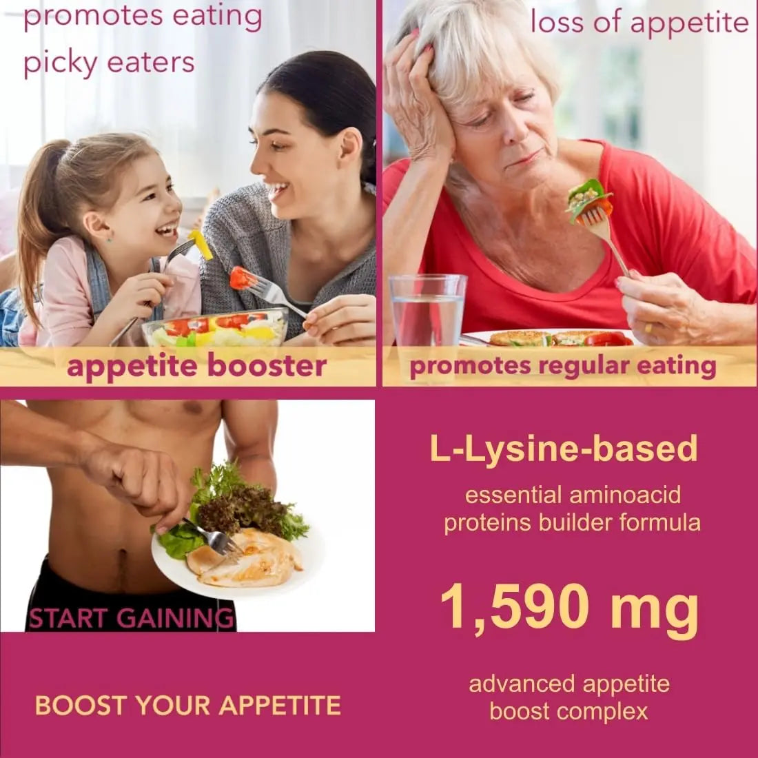 Holistic MD Gainer Gummies for Women Men Elderly and Kids | Clinically Studied Ingredients | 10 in 1 with L-Lysine Gentian Root Vitamin B | Holistic MDAu supplements