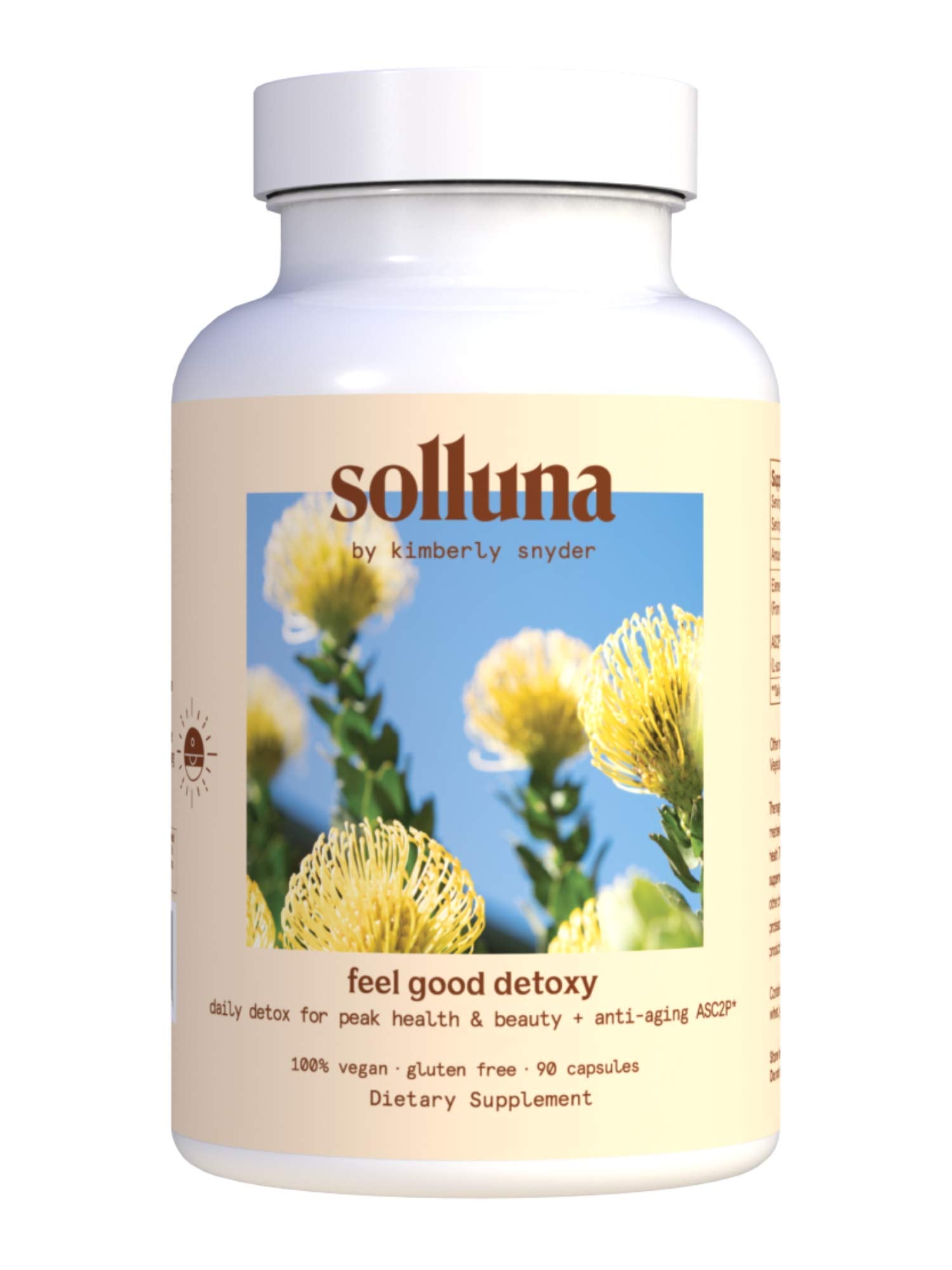 Solluna by Kimberly Snyder Oxygenated Magnesium Colon Cleanse with Asc2P — Gentle Detoxification and Bloating Relief — Fast Acting, Non-Laxative Detox for Digestive Health (90CT) Vegan & Non-GMO Solluna by Kimberly SnyderAu supplements