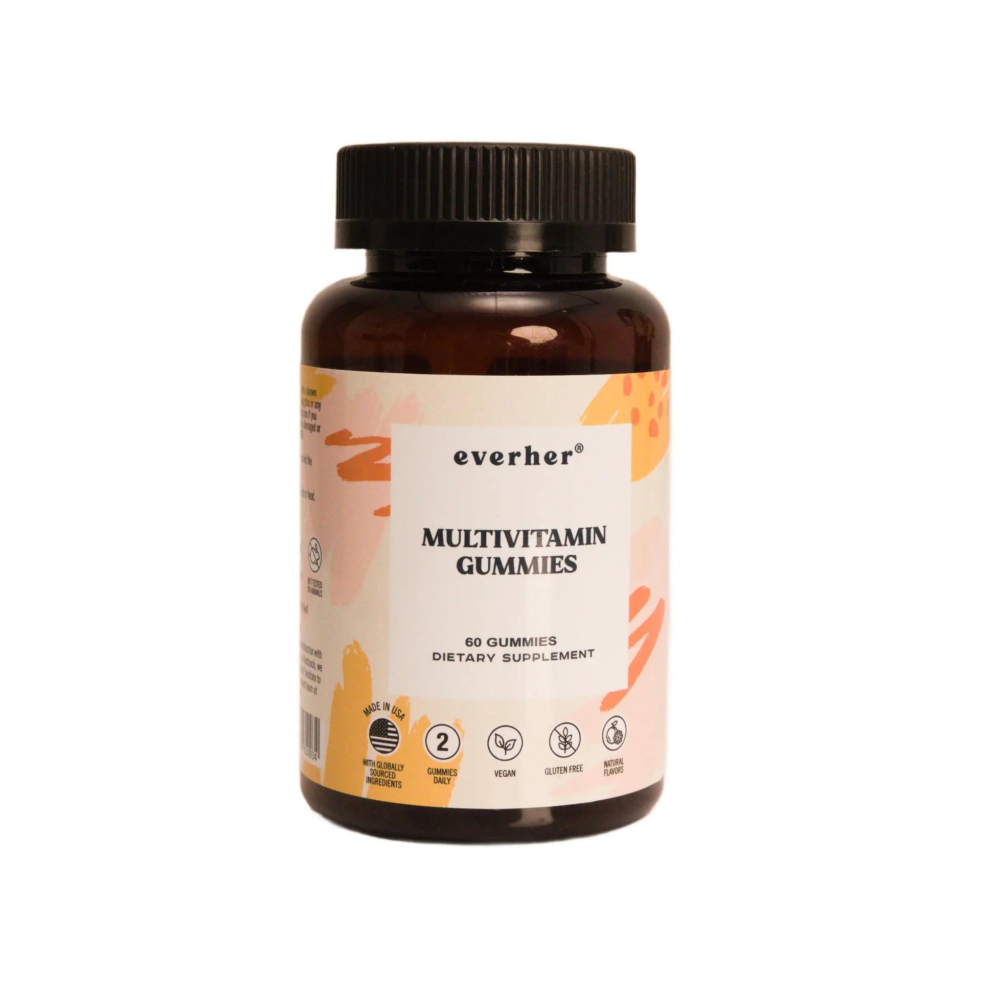 Everher Multivitamin Gummies | Essential Vitamins, Minerals & Herbs | Immune Support, Energy & Focus | with DHA Algae Oil & Probiotics | EverherAu supplements
