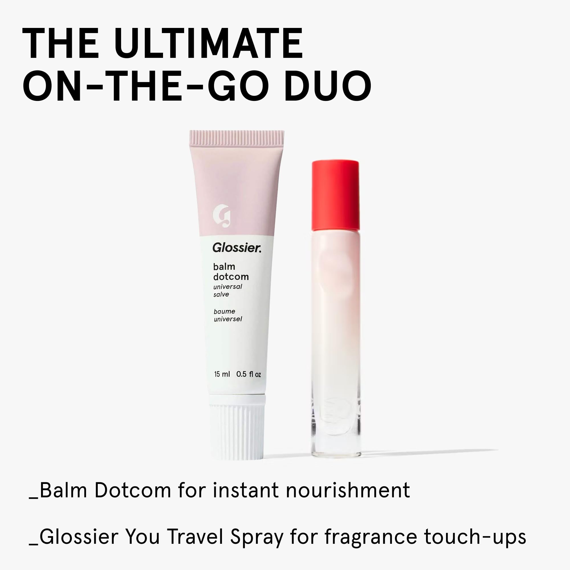 Glossier Balm Dotcom Hydrating Lip Balm - Universal Salve, Up to 12Hr Moisture - Lanolin, Beeswax & Castor Oil for Dry Lips, Cuticles & Skin - Original, Clear Fragrance-Free, 15ml GlossierAu supplements