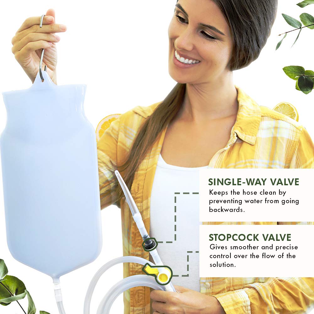 Mikacare Enema Bag Kit Clear Non-Toxic Silicone. for Coffee and Enema Kit for Colon Cleansing - Enema Detox MikacareAu supplements