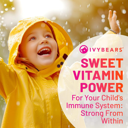 IvyBears® Superpower Kids - Multivitamin Gummies for Immune Support - Strengthen Children's Immune Systems with Vitamins C, D2, B6, A IvyBearsUS supplements