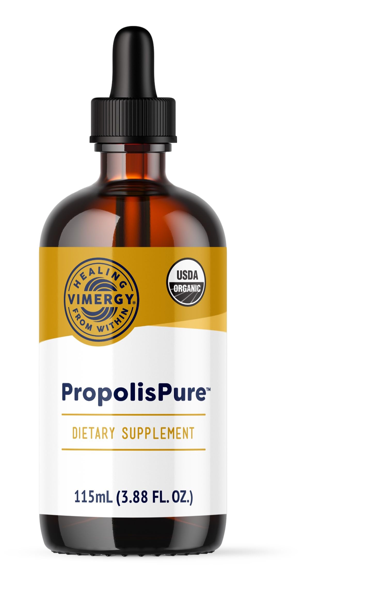 Vimergy PropolisPure® – Supports Immune and Respiratory Health* – Benefits Oral Health* – USDA Certified Organic, Kosher, Paleo-Friendly, Gluten-Free – 115 mL (57 Servings) VimergyAu supplements