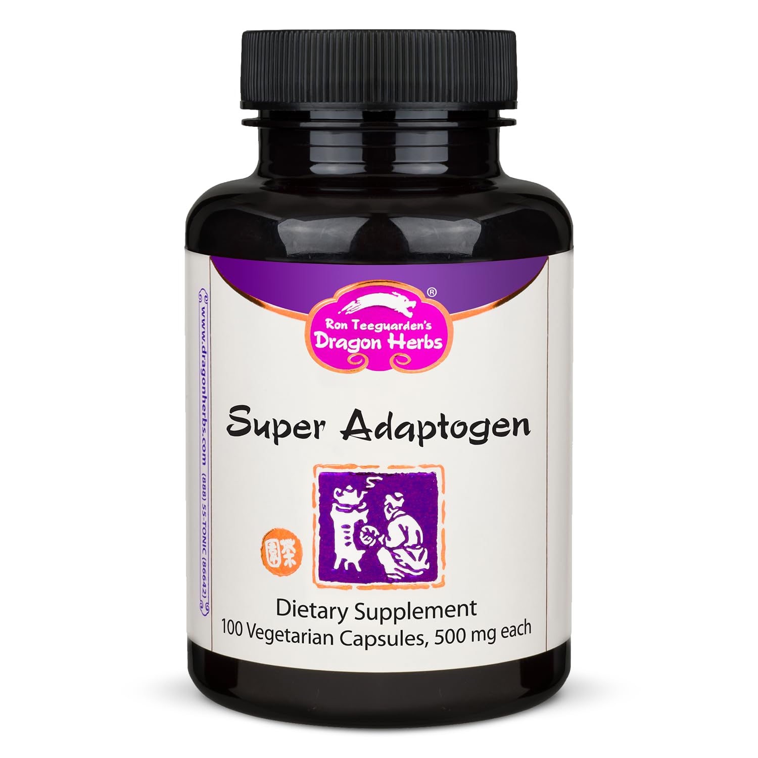 Dragon Herbs Super Adaptogen | All Natural Supplement to Support Well-Being, Mood, Immune Function, Strong Adaptive Response | All Natural Ingredients, Non-GMO (100 Capsules, 500 mg Per Capsule)” Dragon HerbsAu supplements