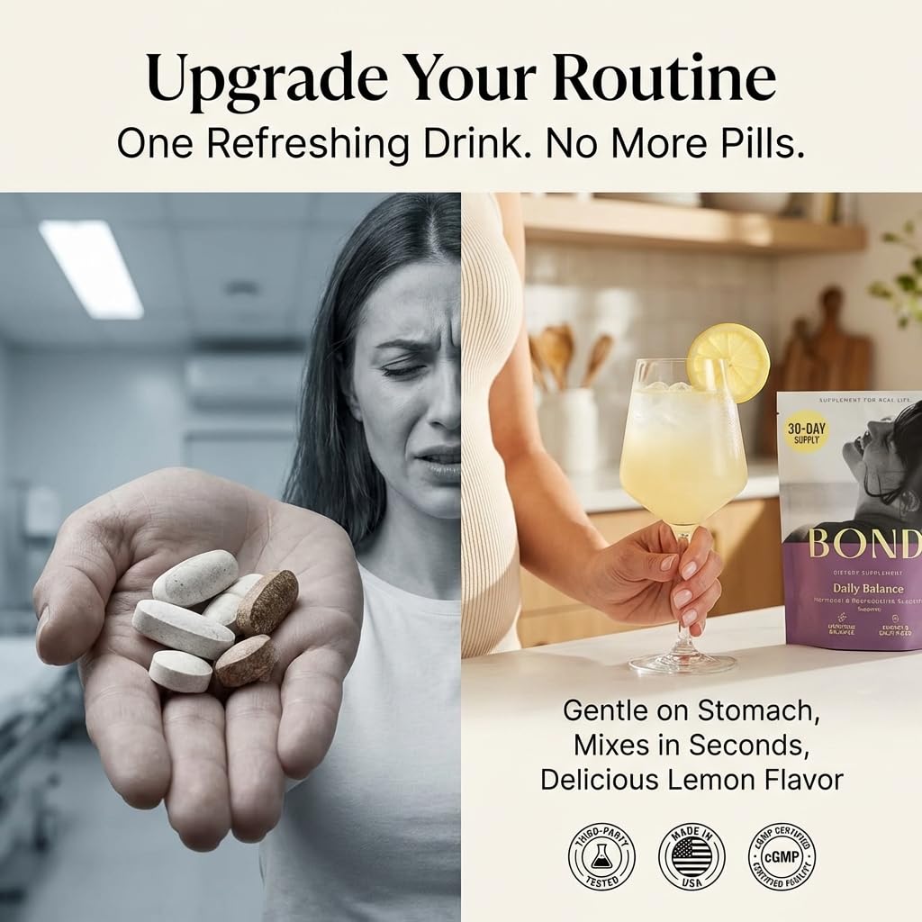 BOND Prenatal Vitamin Drink Mix for Women with Iron, Supports Hormone Balance, Folate & B12 for Energy & Calm Mood, Plant-Based Omega-3 for Cognitive Support, Magnesium, D3, B6, Non-GMO, 30-day Supply BONDAu supplements