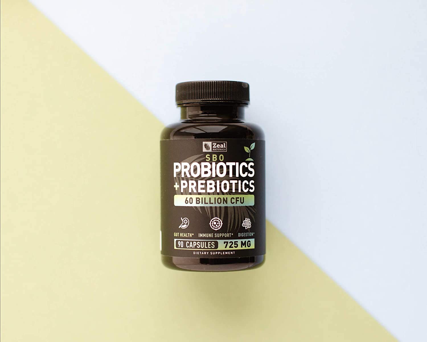 Probiotics and Prebiotics + SBO Probiotics (60 Billion CFU | 90 Capsules) Acidophilus Probiotic w. Saccharomyces Boulardii, Bifidobacterium + Spore Probiotic & Organic Sprouted Prebiotic Fiber Blend Zeal NaturalsAu supplements