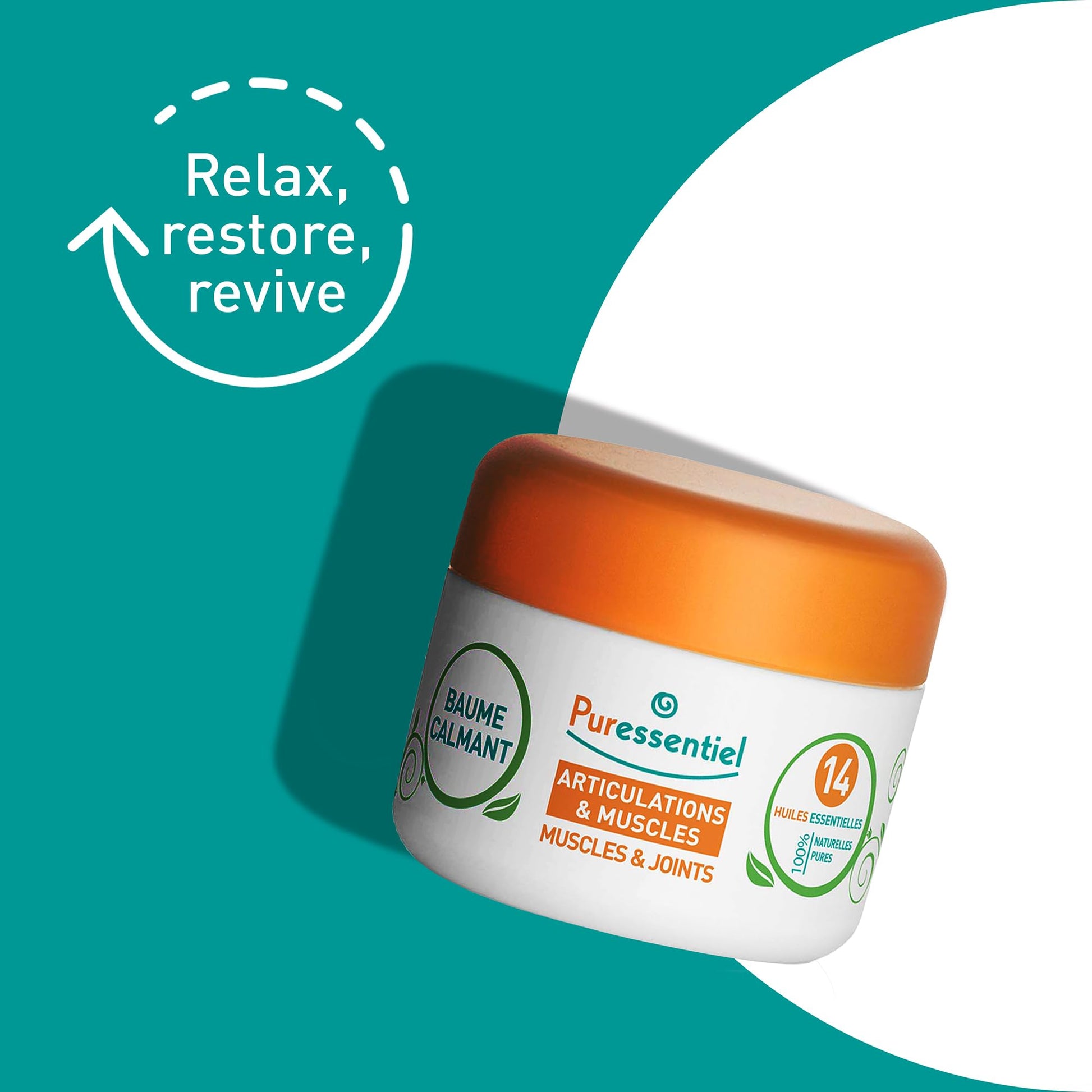 Puressentiel Muscle and Joints Balm - Essential Oil and Shea Butter Balm for Back and Neck Massage - Dye-Free, No Preservatives - 1.01 oz PuressentielAu supplements