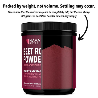 Organic Beet Root Powder with BCAA and L-Arginine for Energy and Stamina Support HAVASU NUTRITIONUS supplements