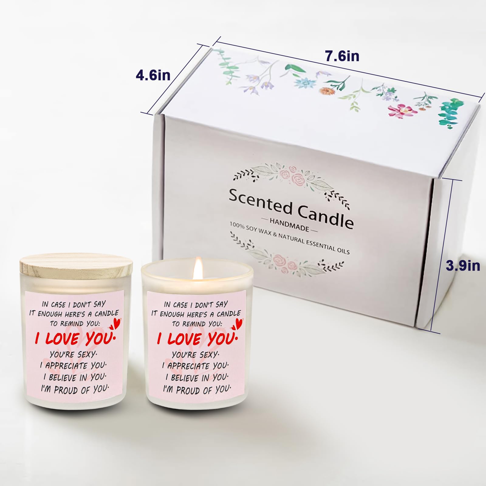 Gifts for Her Anniversary Candler - 2pack Valentine's Day Candle Gift,Wife Gifts Anniversary,Vanilla Lavender JUNPEIAu supplements