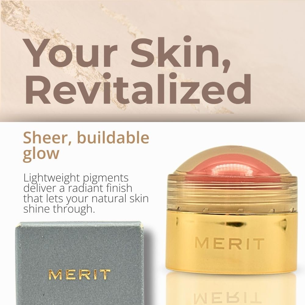 MERIT Flush Balm Cream Blush – Lusitano Soft Peach | Hydrating Radiant Cheek & Lip Tint Stick with Vitamin E | Lightweight, Buildable, Vegan & Cruelty-Free Blush MeritAu supplements