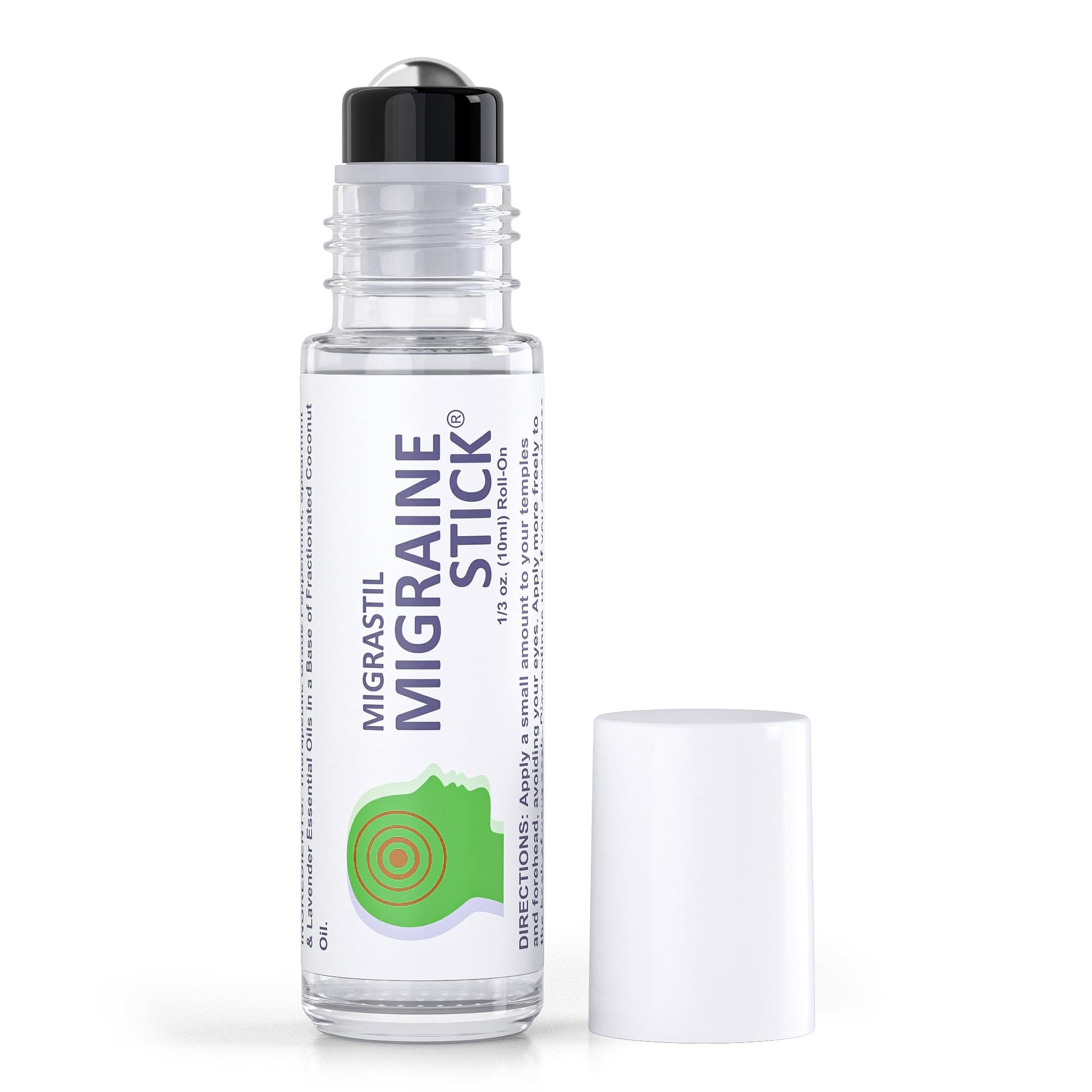 Migrastil Migraine Stick® Rollon - Fast Cooling Comfort for Your Head. Aromatherapy with Peppermint Basic VigorAu supplements