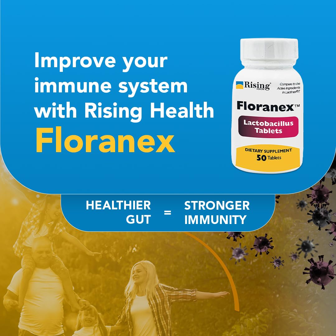 Rising Health - Floranex Tablets - Lactobacillus Probiotic Dietary Supplements - 50 Tablets RisingAu supplements