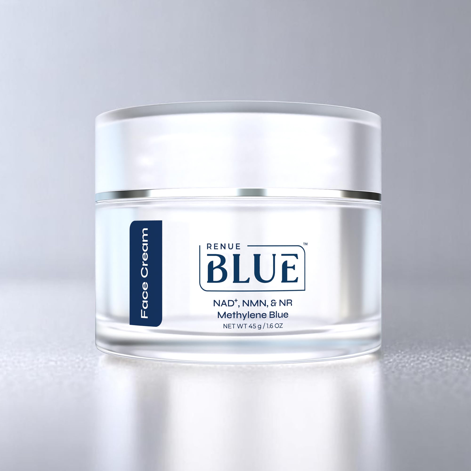 Renue Blue Methylene Blue Face Cream - Liposomal NAD+ Complex and Nutrients for Skin Rejuvenation, Deep Hydration, and Anti-Aging Support Renue By ScienceUS supplements
